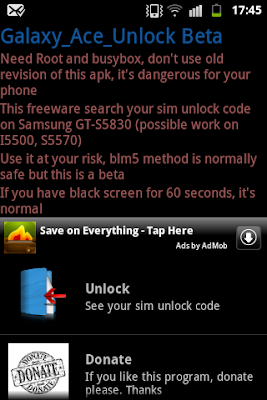Samsung ace 2 unlock code free phone